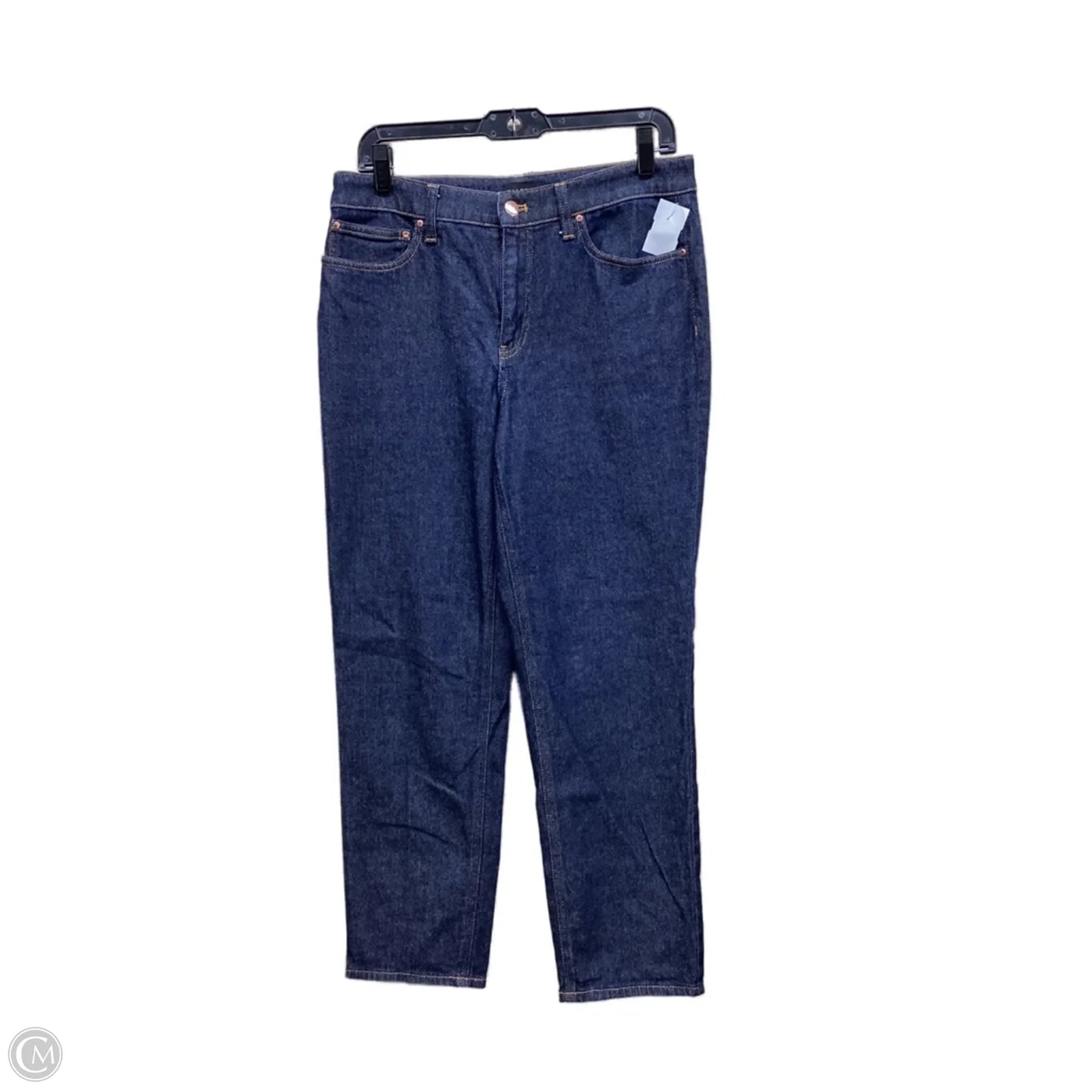 Jeans Straight By Talbots In Blue Denim, Size: 6