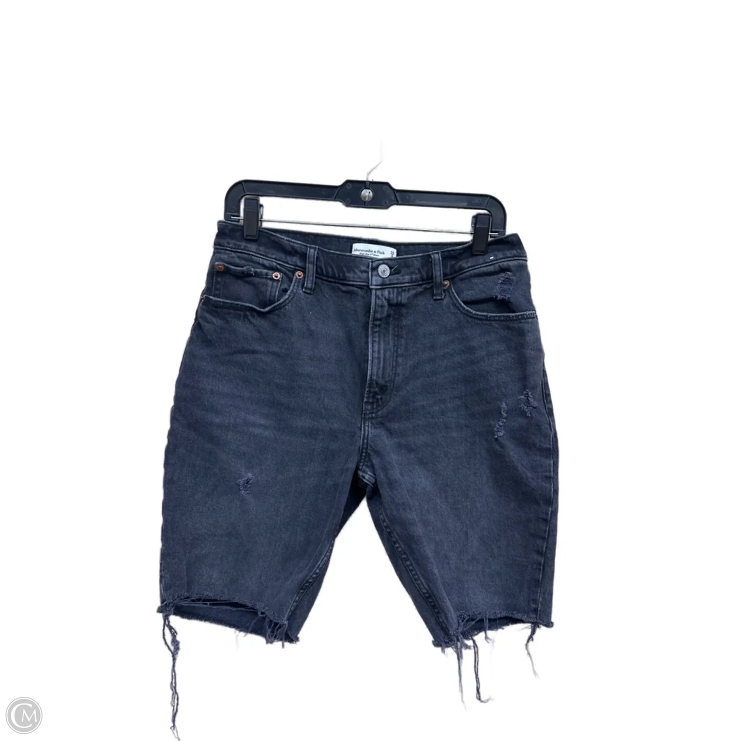 Shorts By Abercrombie And Fitch In Black Denim, Size: 8