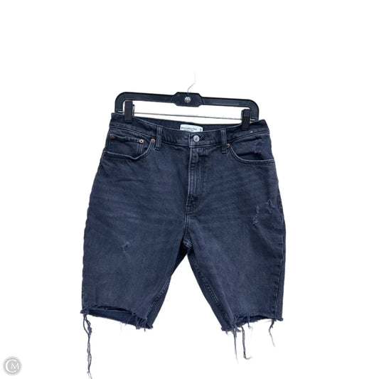 Shorts By Abercrombie And Fitch In Black Denim, Size: 8