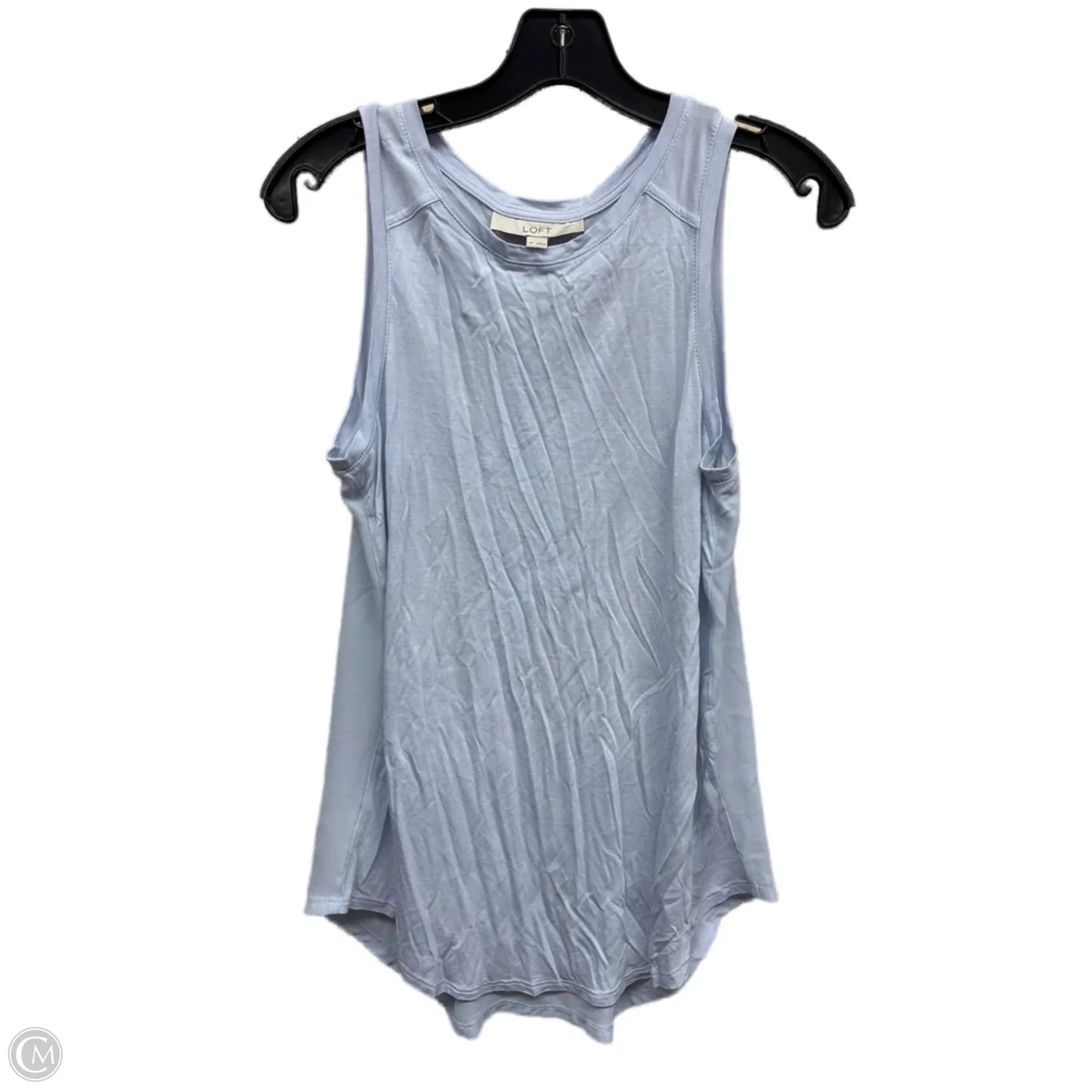 Top Sleeveless By Loft In Blue, Size: M