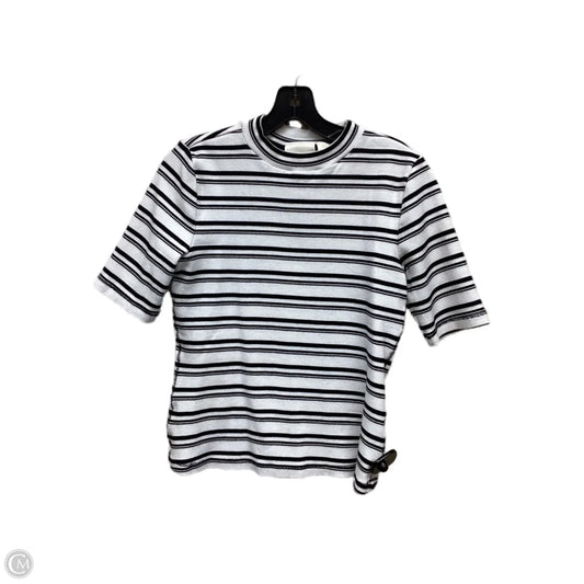 Top Short Sleeve By Maeve In Striped Pattern, Size: S