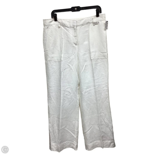 Jeans Wide Leg By Loft In White, Size: 10
