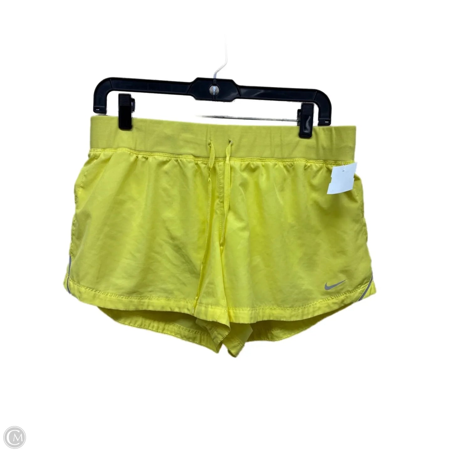 Athletic Shorts By Nike In Yellow, Size: L