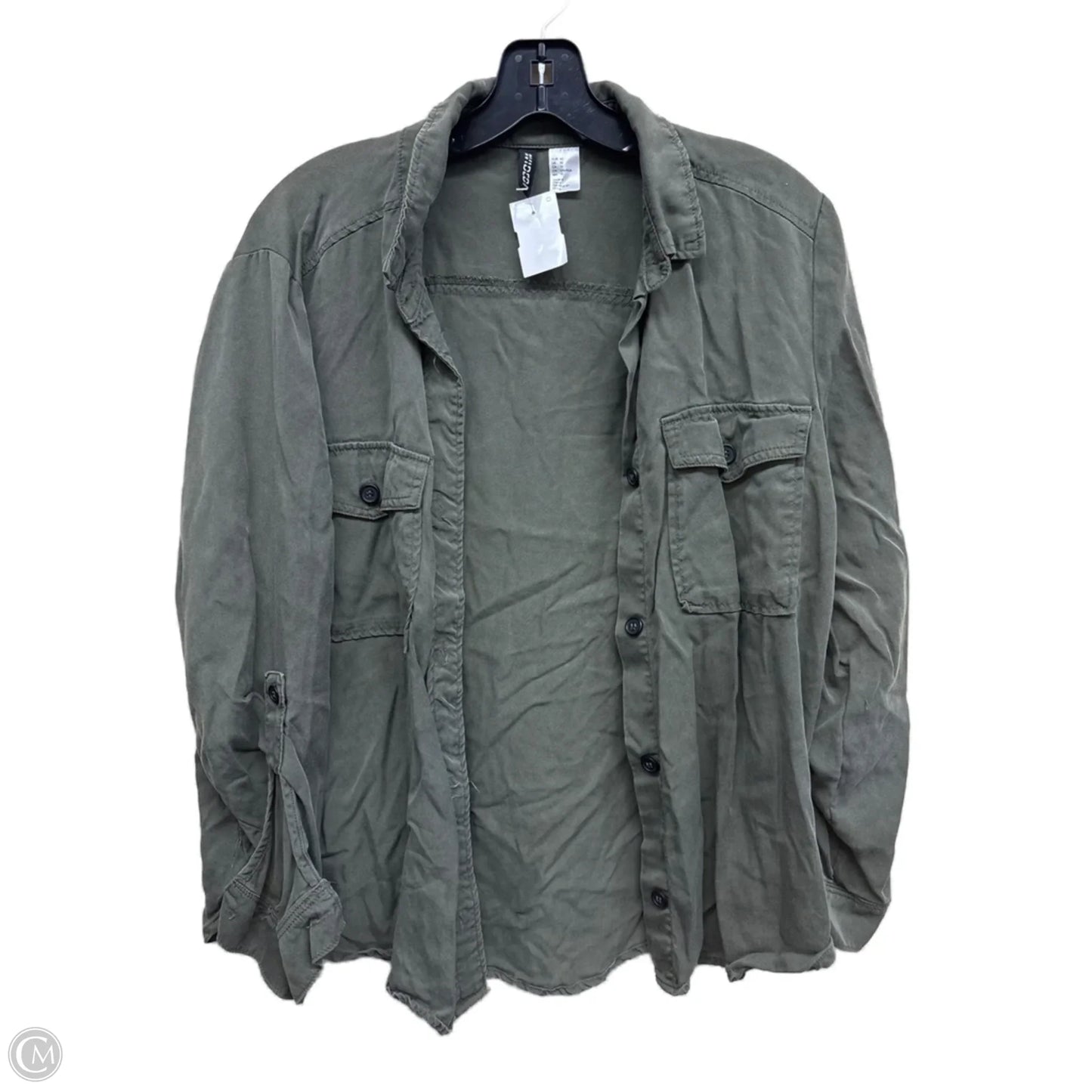 Top Long Sleeve By Divided In Green, Size: M