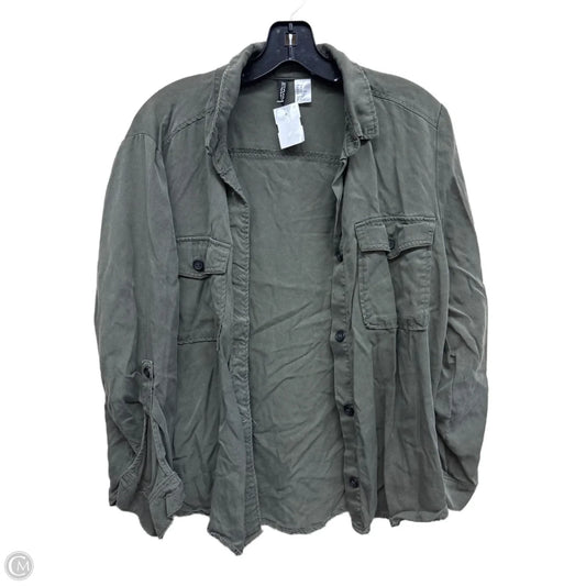Top Long Sleeve By Divided In Green, Size: M