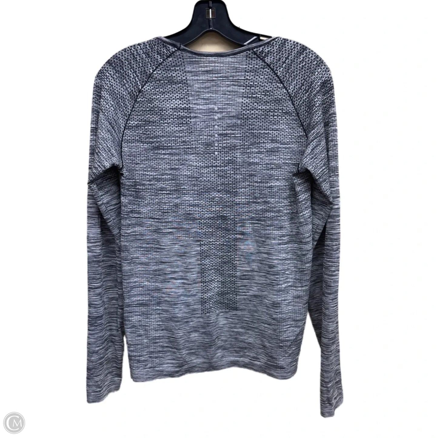 Athletic Top Long Sleeve Crewneck By Nike In Grey, Size: M