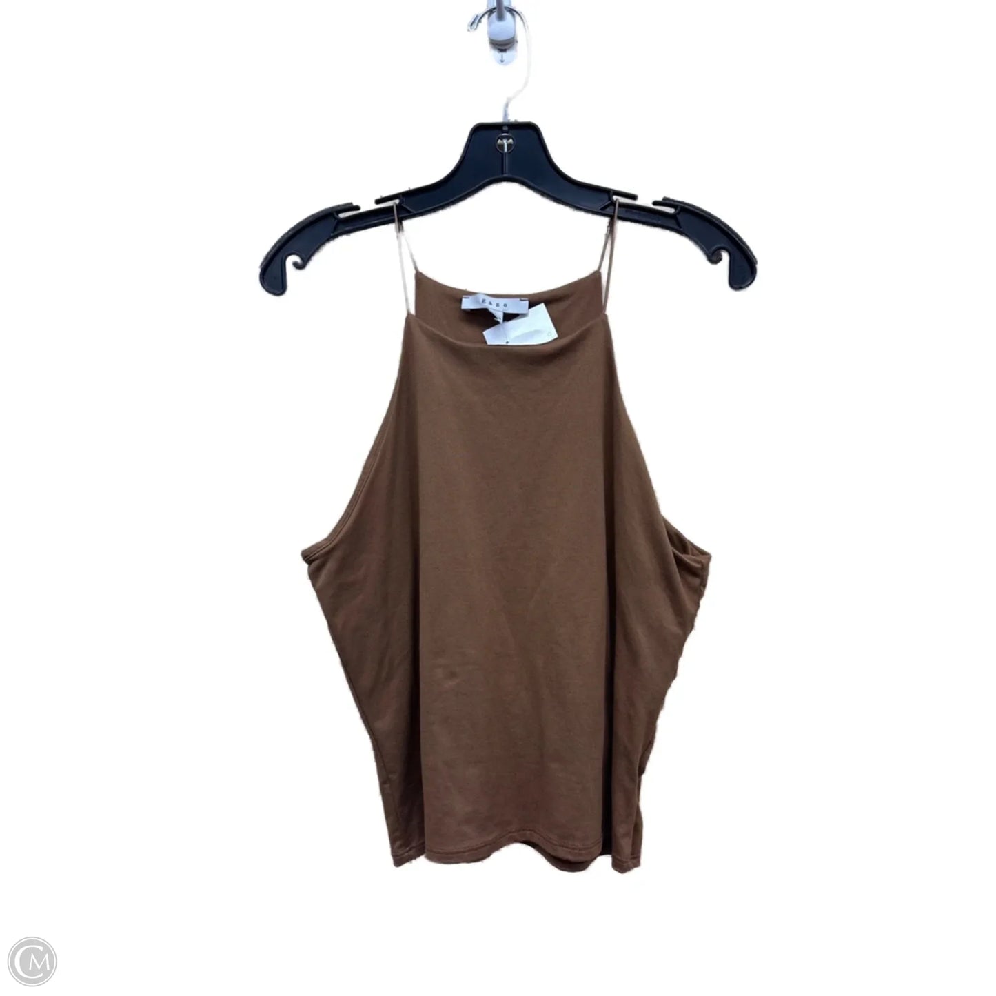 Top Sleeveless By Gaze In Brown, Size: L