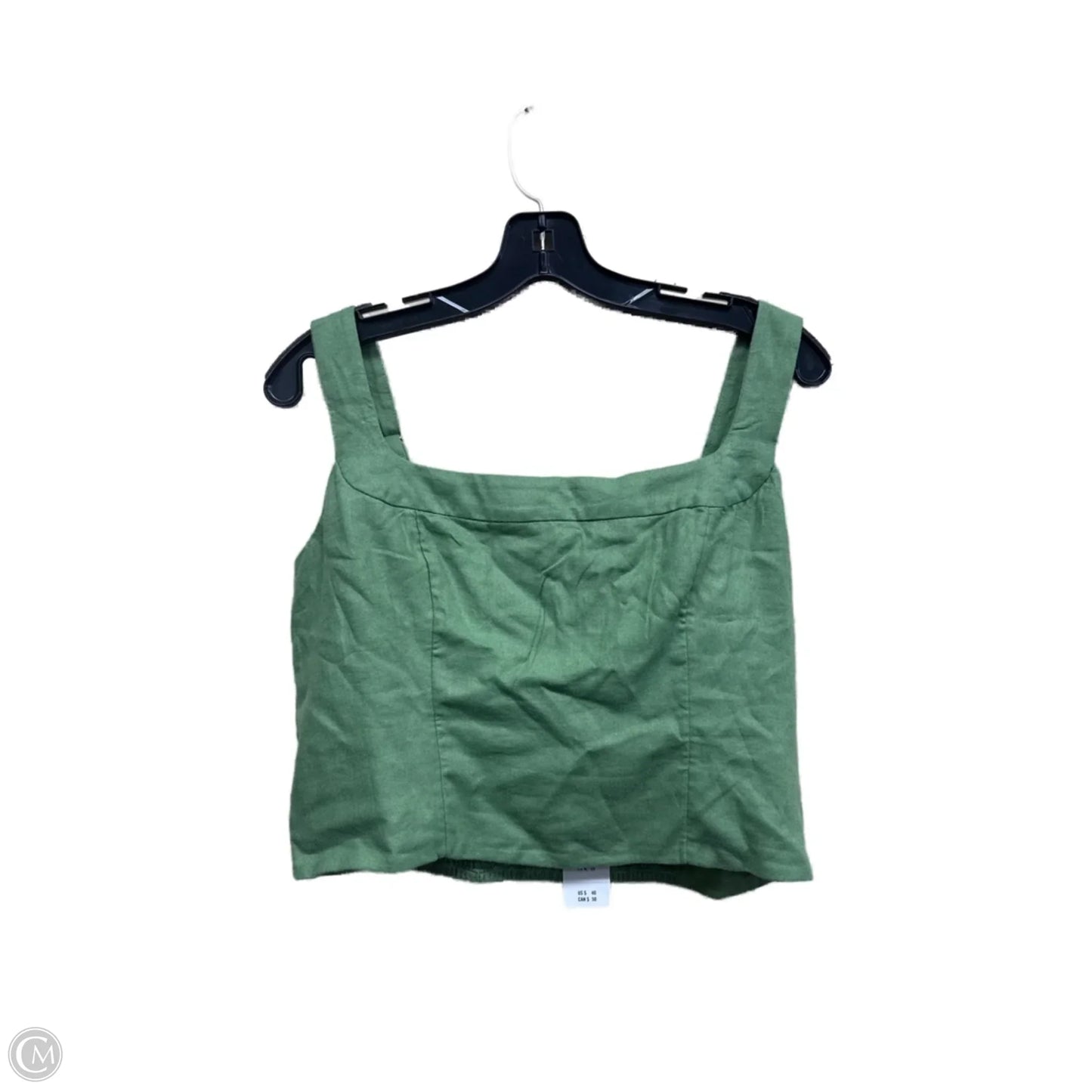 Top Sleeveless By Abercrombie And Fitch In Green, Size: L