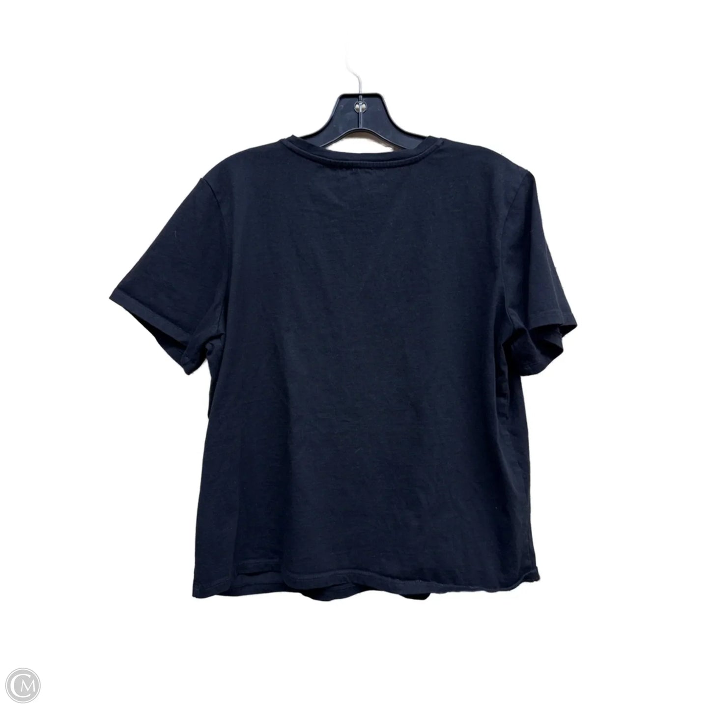 Top Short Sleeve By Express In Black, Size: L