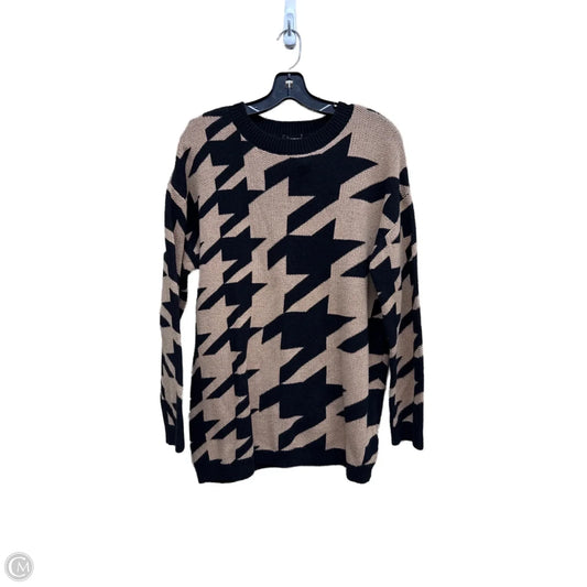 Sweater By Express In Black & Brown, Size: S
