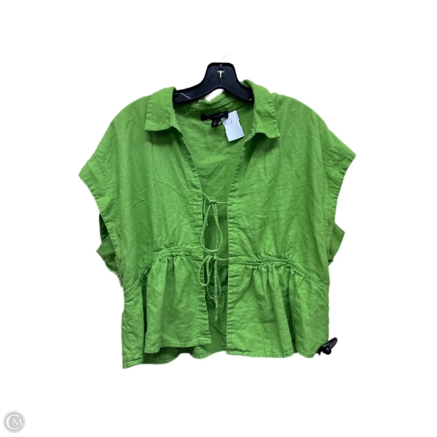 Top Short Sleeve By Andrew Marc In Green, Size: Xl