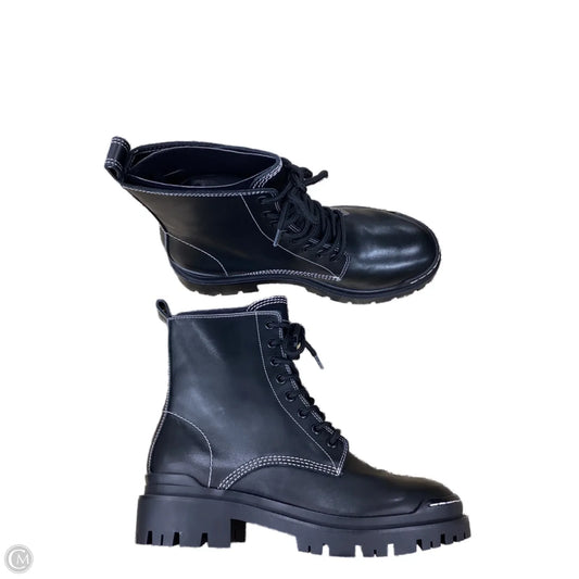 Boots Ankle Flats By Marc Fisher In Black, Size: 9
