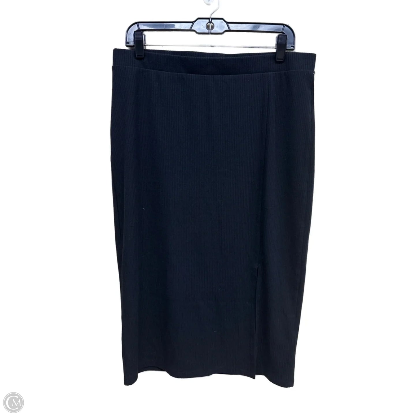 Skirt Midi By Clothes Mentor In Black, Size: Xl