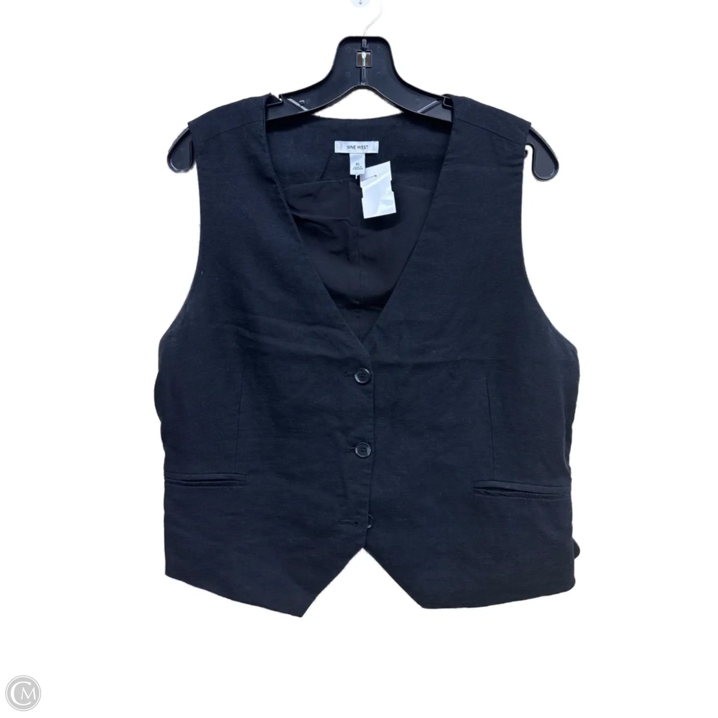 Vest Other By Nine West In Black, Size: Xl