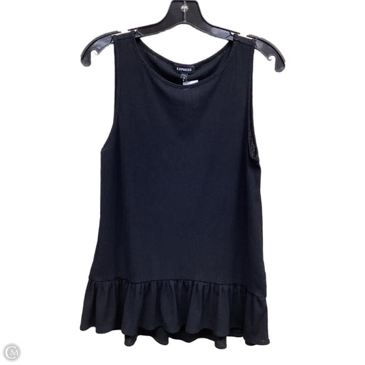 Top Sleeveless By Express In Black, Size: M
