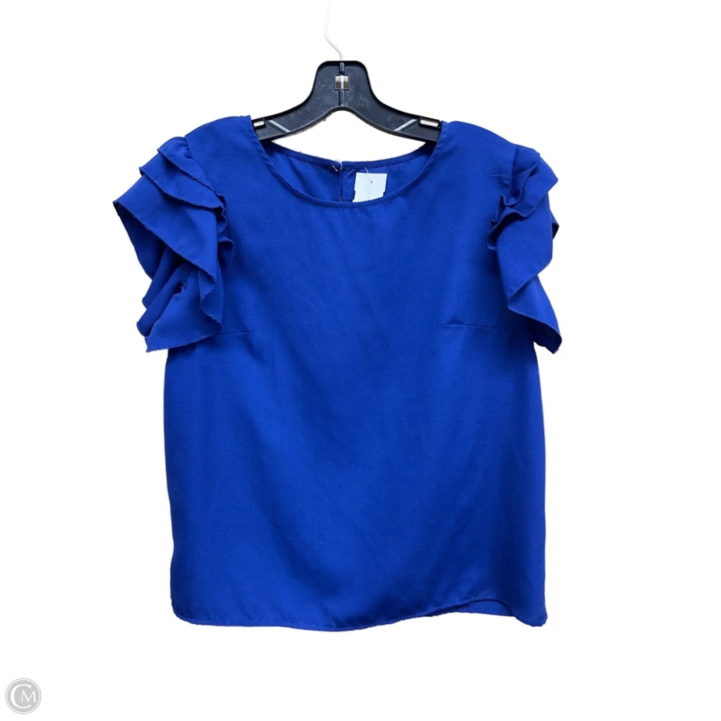 Top Short Sleeve By Shein In Blue, Size: L