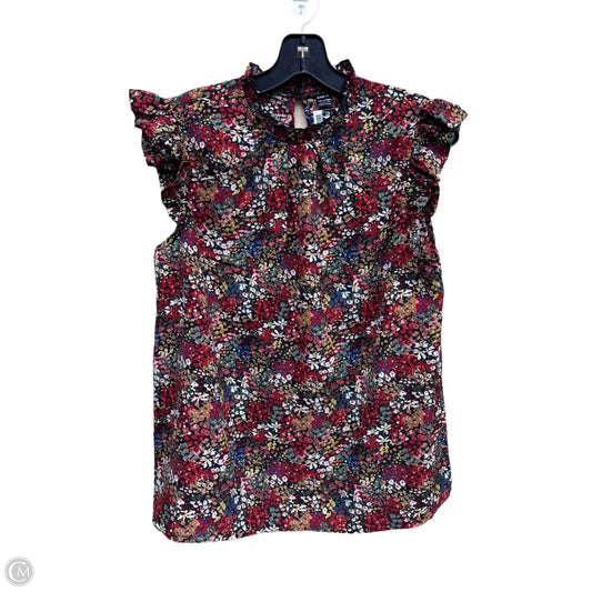 Top Sleeveless By Shein In Floral Print, Size: L