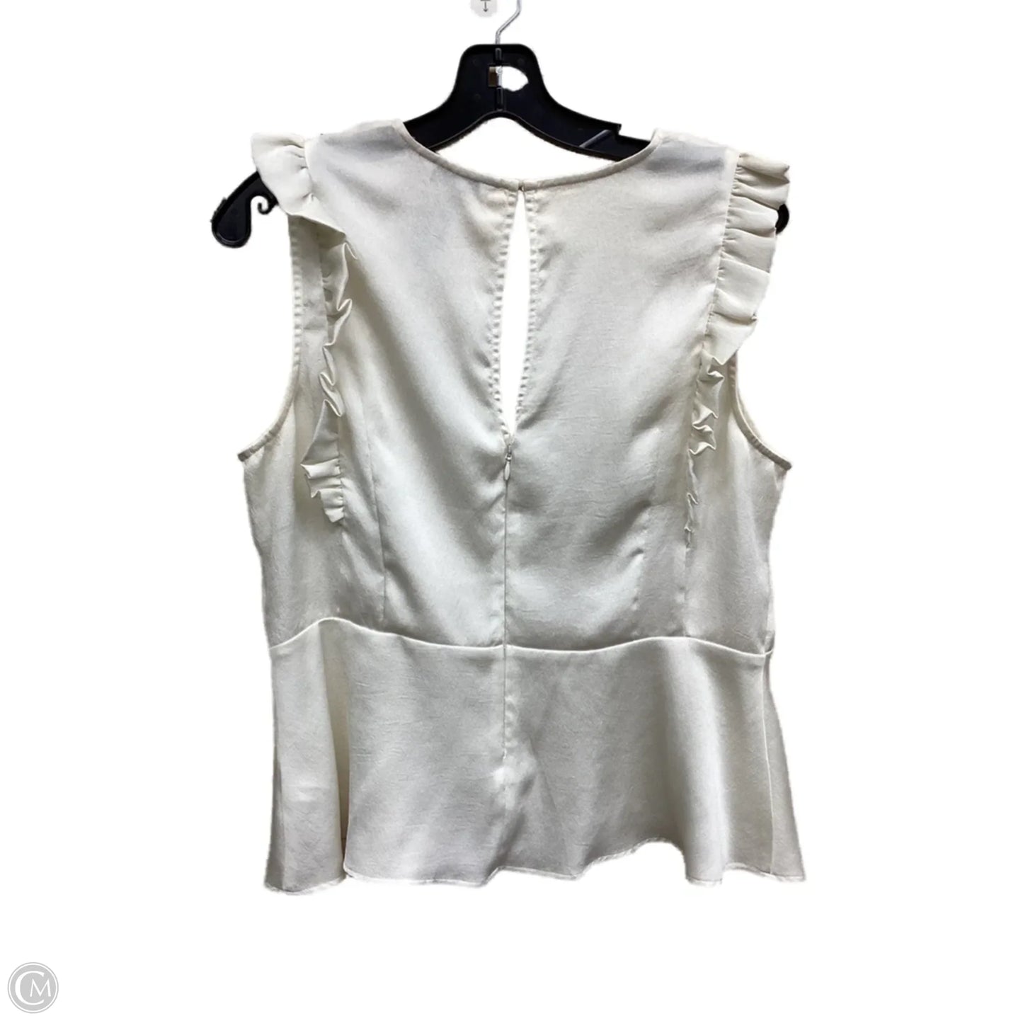 Top Sleeveless By Express In Cream, Size: L