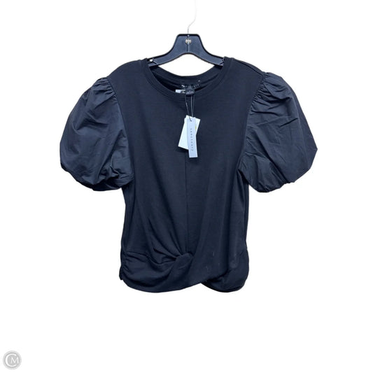 Top Short Sleeve By Sanctuary In Black, Size: L