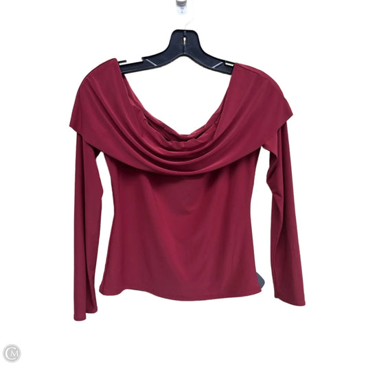 Top Long Sleeve By Clothes Mentor In Red, Size: L