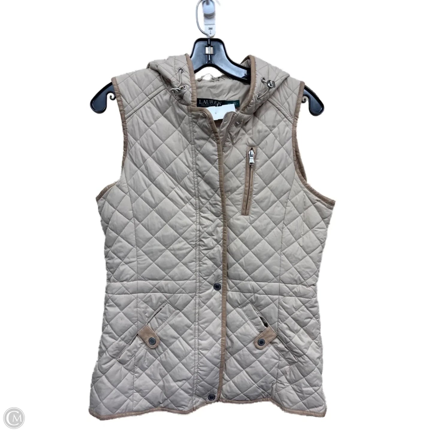 Vest Puffer & Quilted By Ralph Lauren In Tan, Size: Xs