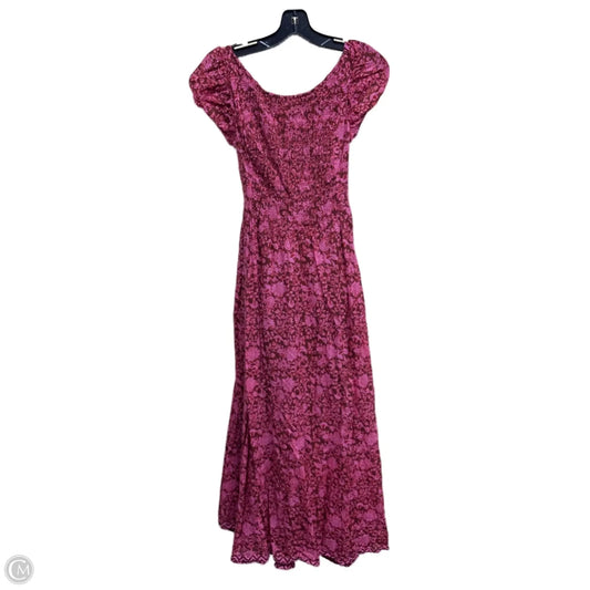Dress Casual Maxi By Free People In Pink & Red, Size: Xs