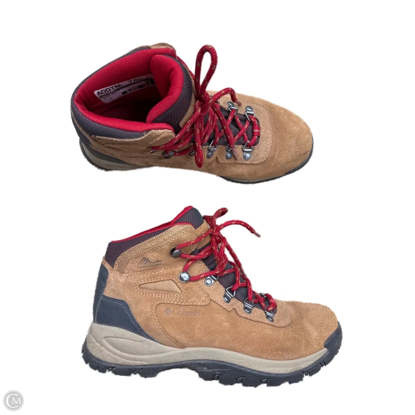 Boots Ankle Flats By Columbia In Brown, Size: 9