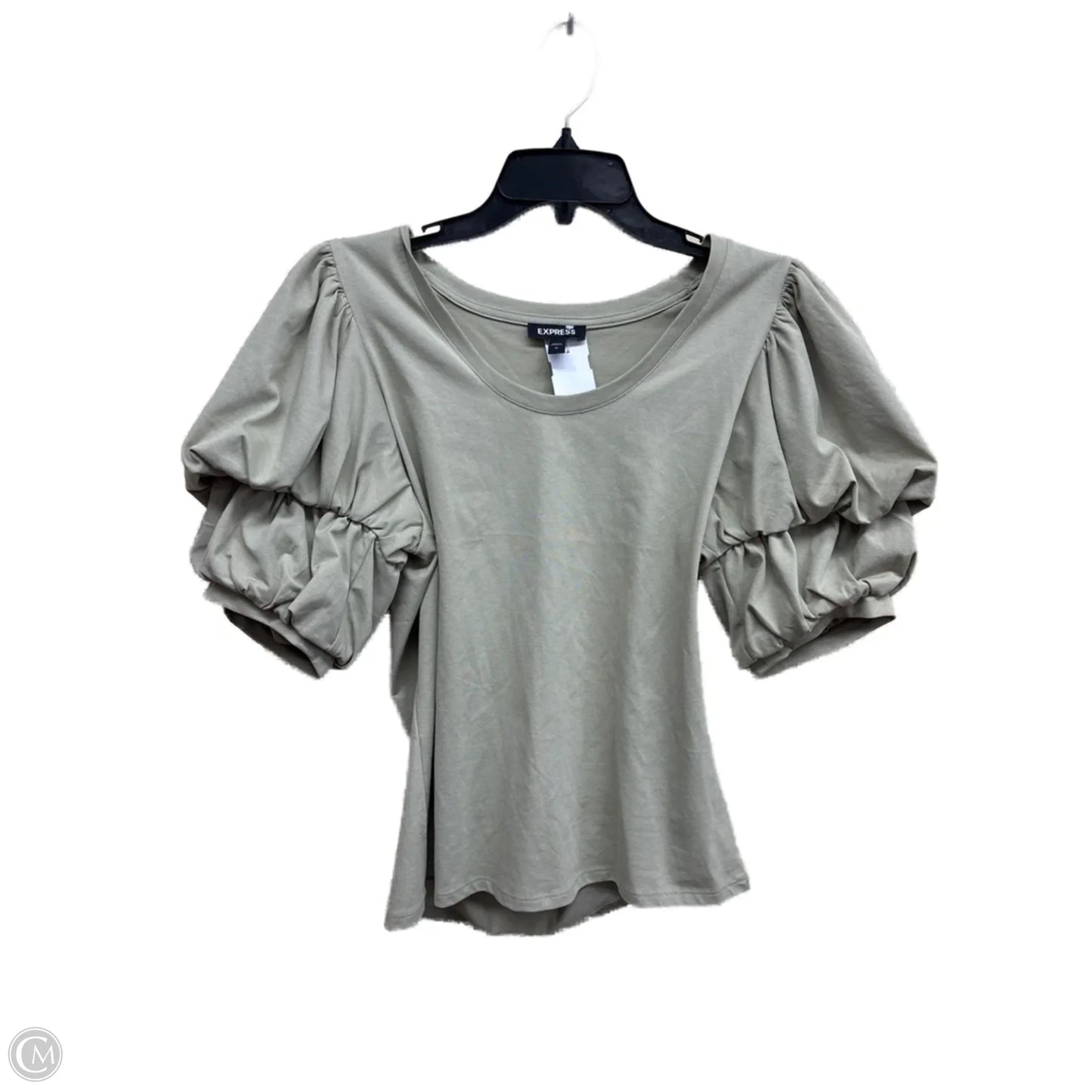 Top Short Sleeve By Express In Green, Size: M