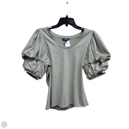 Top Short Sleeve By Express In Green, Size: M