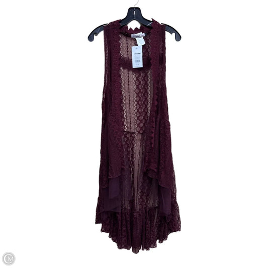 Vest Other By Clothes Mentor In Maroon, Size: S