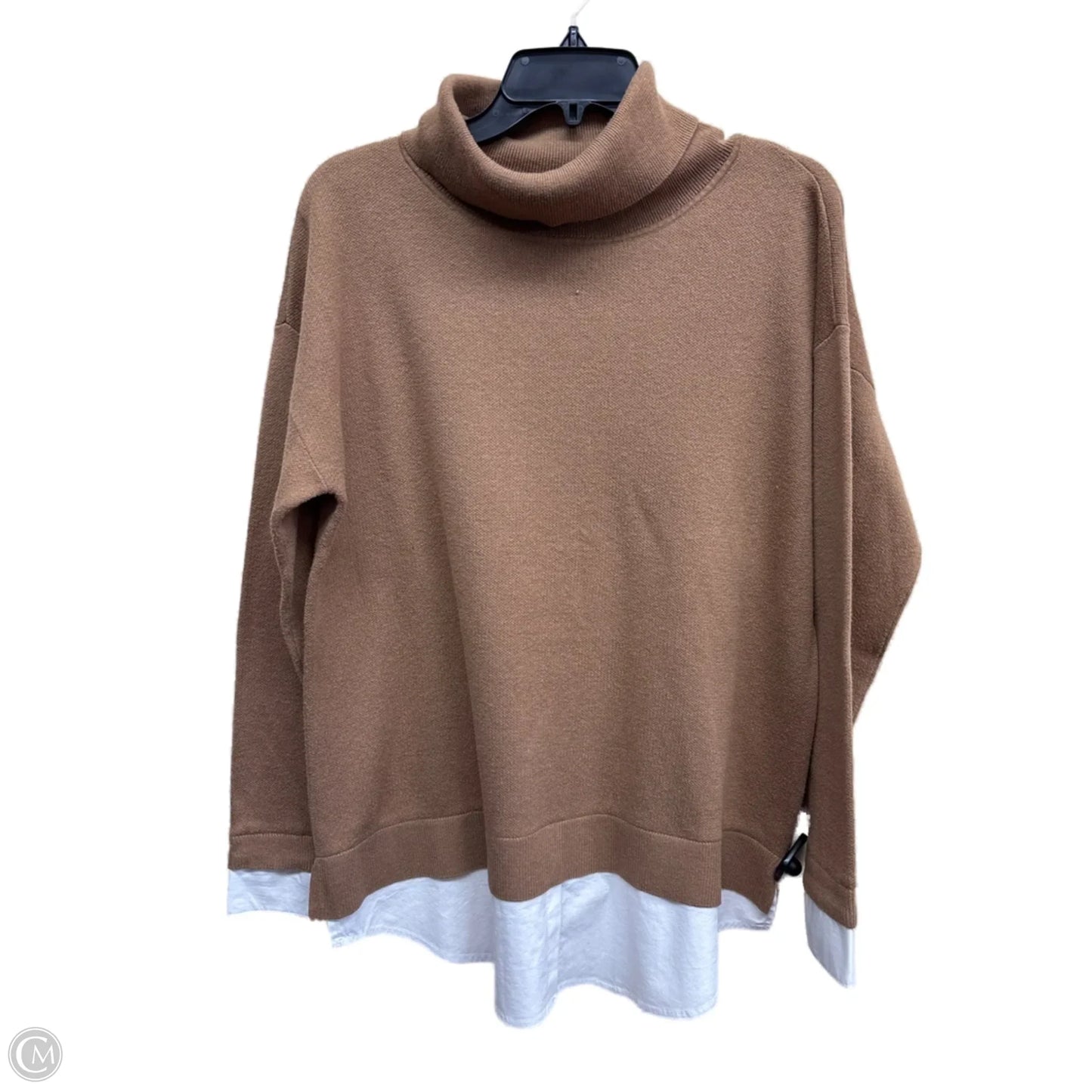 Sweater By Jones New York In Brown, Size: L
