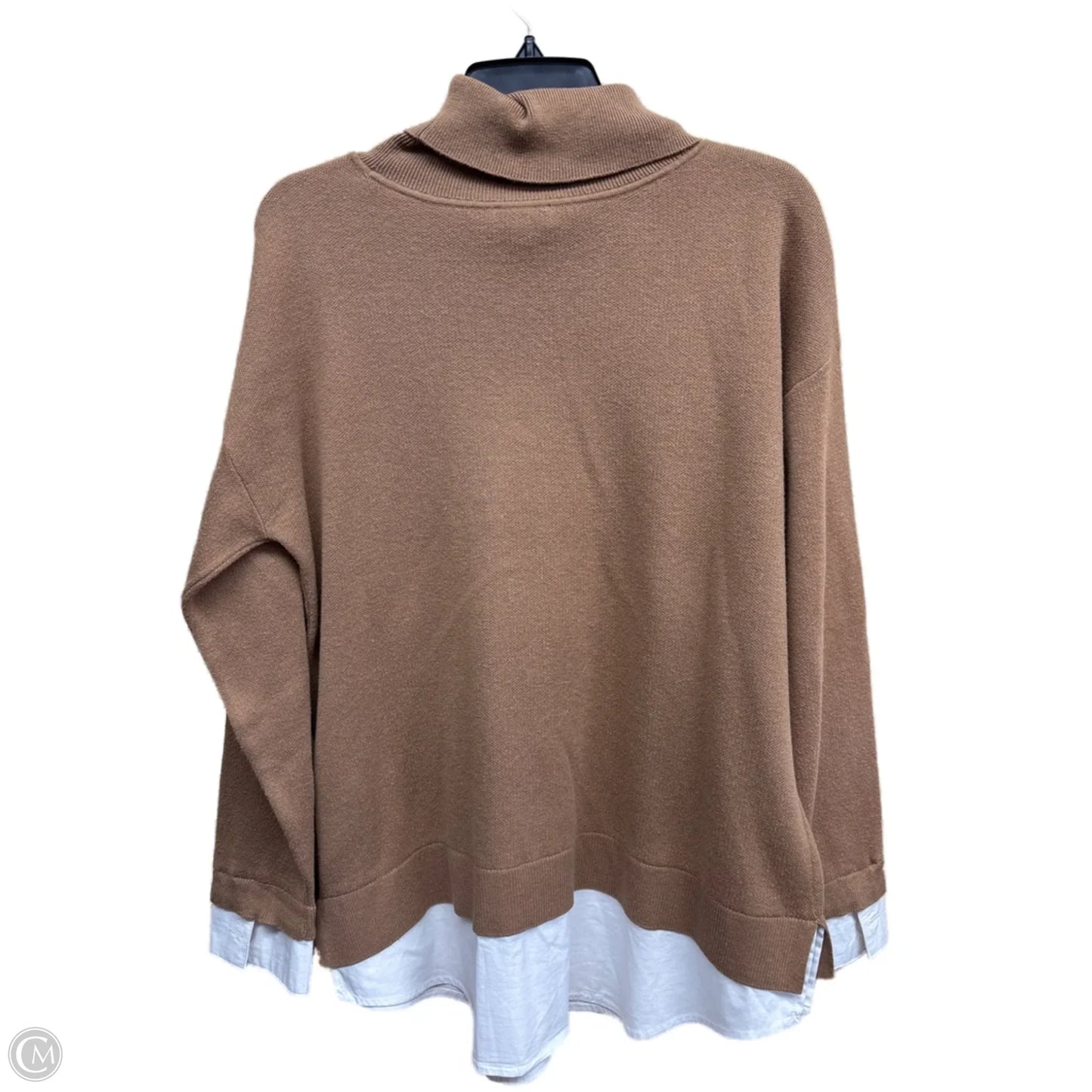 Sweater By Jones New York In Brown, Size: L
