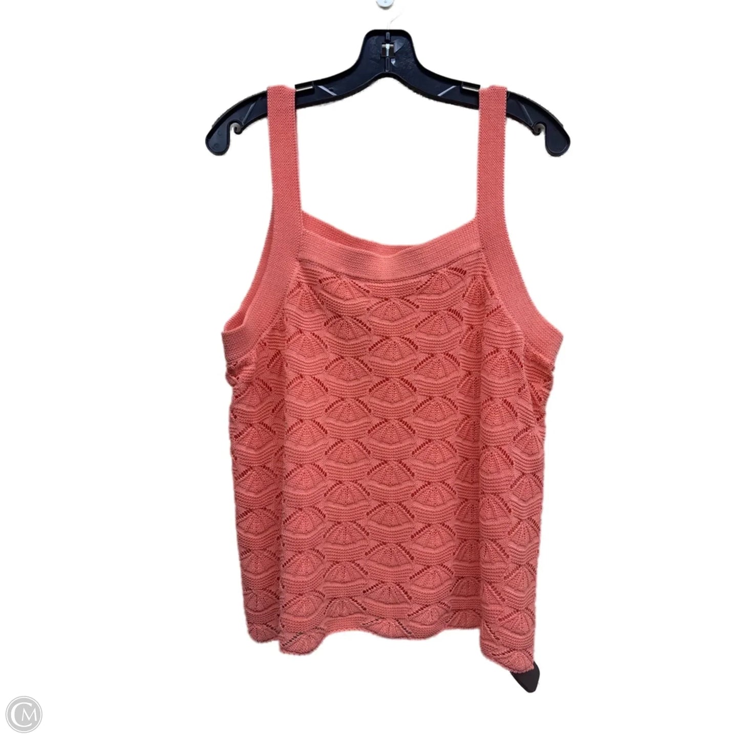 Top Sleeveless Designer By Karl Lagerfeld In Orange, Size: Xl