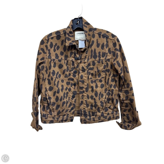 Jacket Denim By L Agence In Animal Print, Size: S