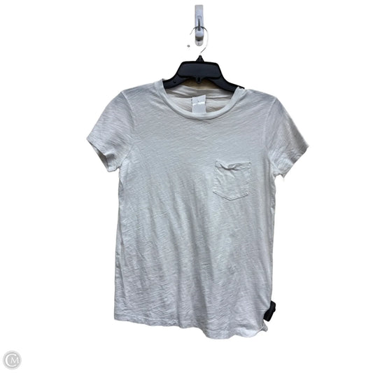 Top Short Sleeve By Madewell In White, Size: S