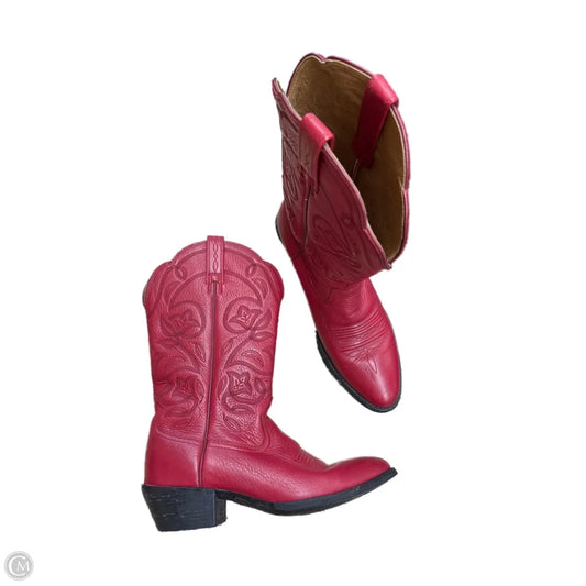 Boots Western By Ariat In Red, Size: 7