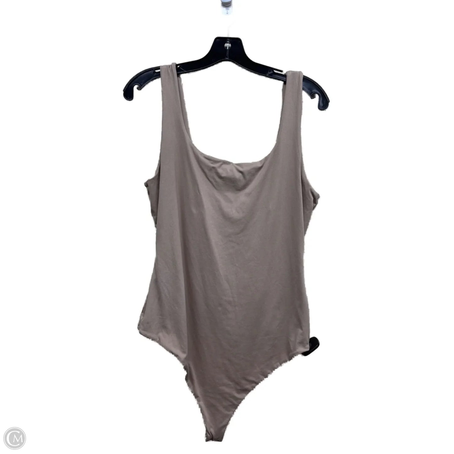 Bodysuit By Clothes Mentor In Tan, Size: 1x