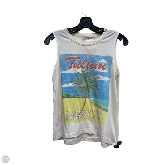Top Sleeveless By Chaser In Tan, Size: S