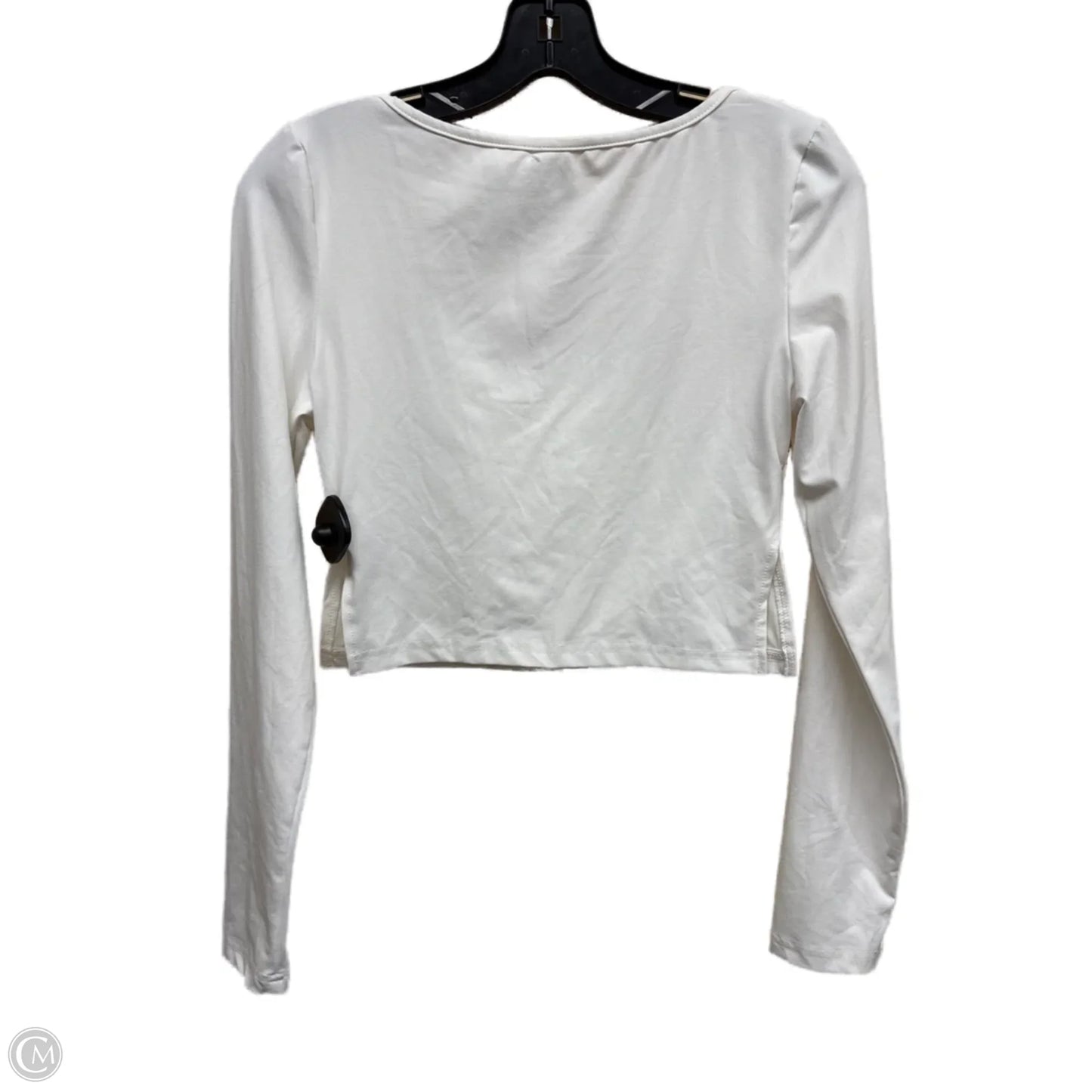 Top Long Sleeve By Clothes Mentor In White, Size: M