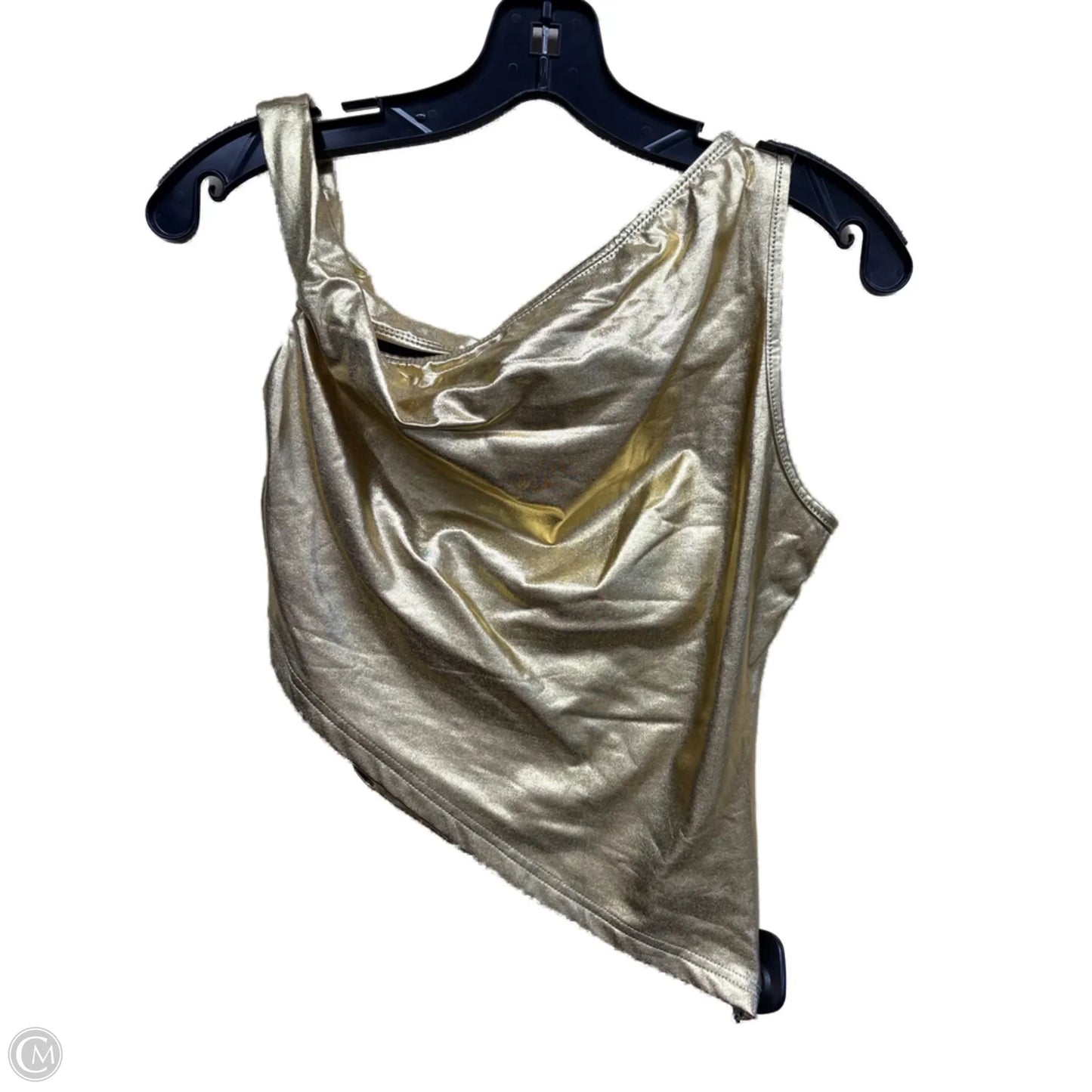 Top Sleeveless By Shein In Gold, Size: M