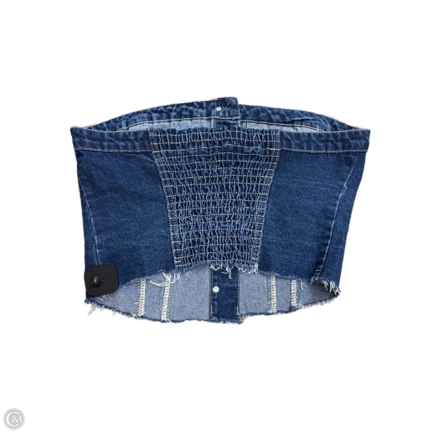 Top Sleeveless By Clothes Mentor In Blue Denim