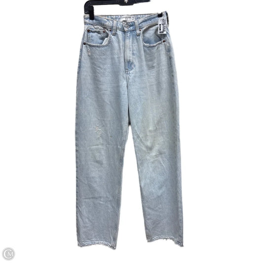 Jeans Straight By Abercrombie And Fitch In Blue Denim, Size: 2