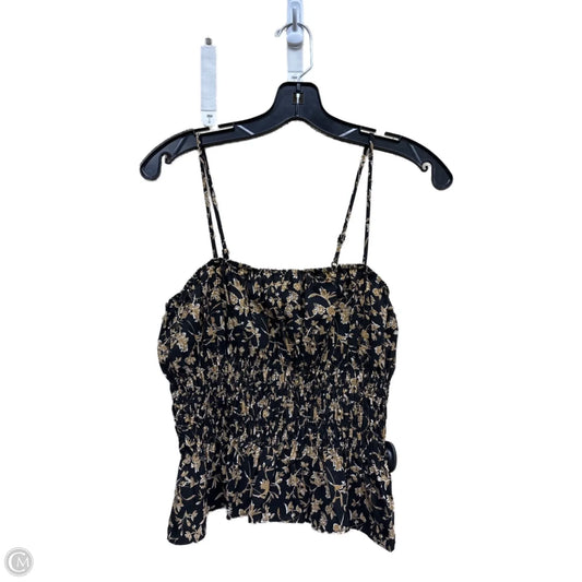 Top Sleeveless By Lucy Paris In Black & Gold, Size: S