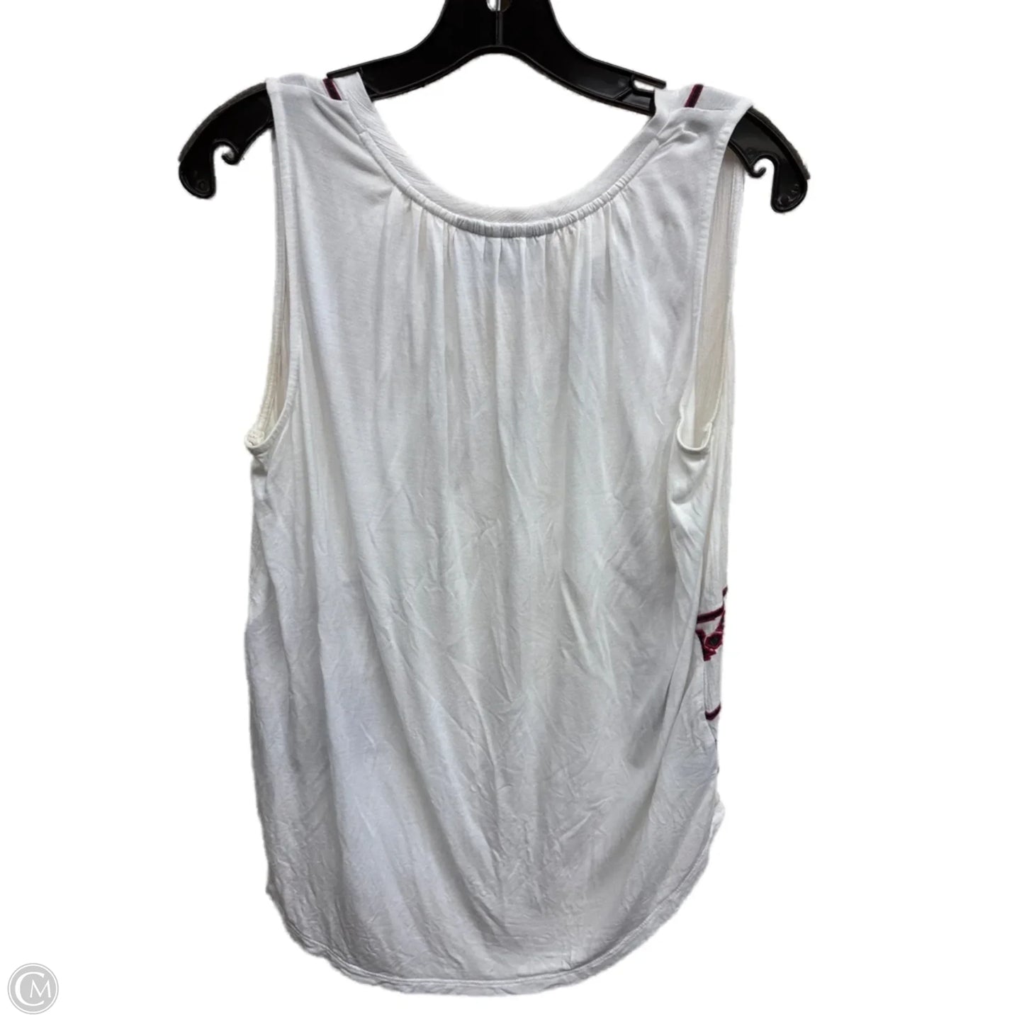 Top Sleeveless By Loft In White, Size: M