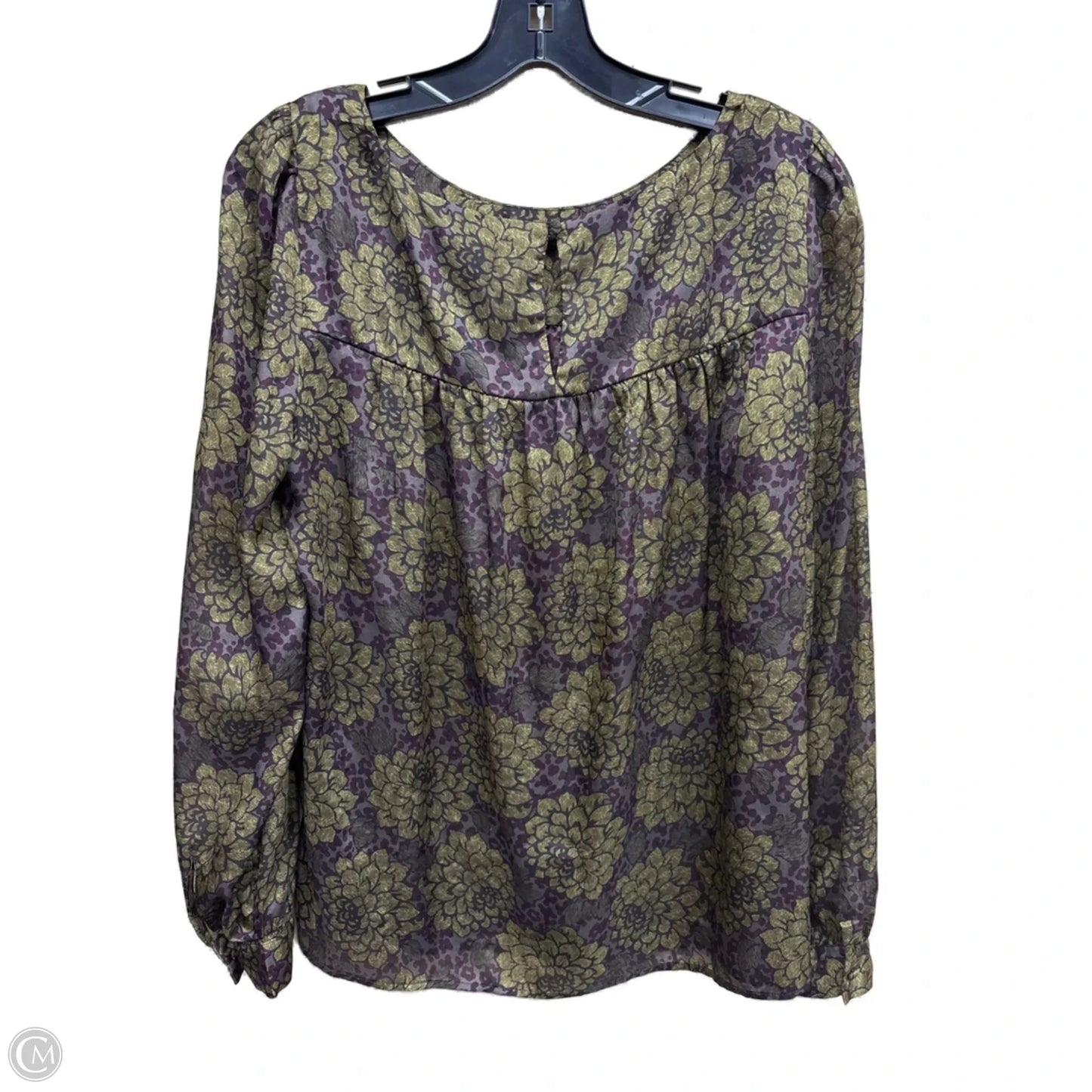 Top Long Sleeve By Loft In Multi-colored, Size: M