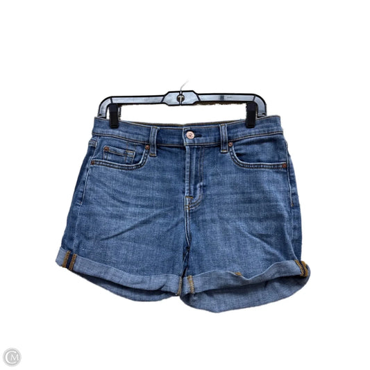 Shorts By 7 For All Mankind In Blue Denim, Size: 6