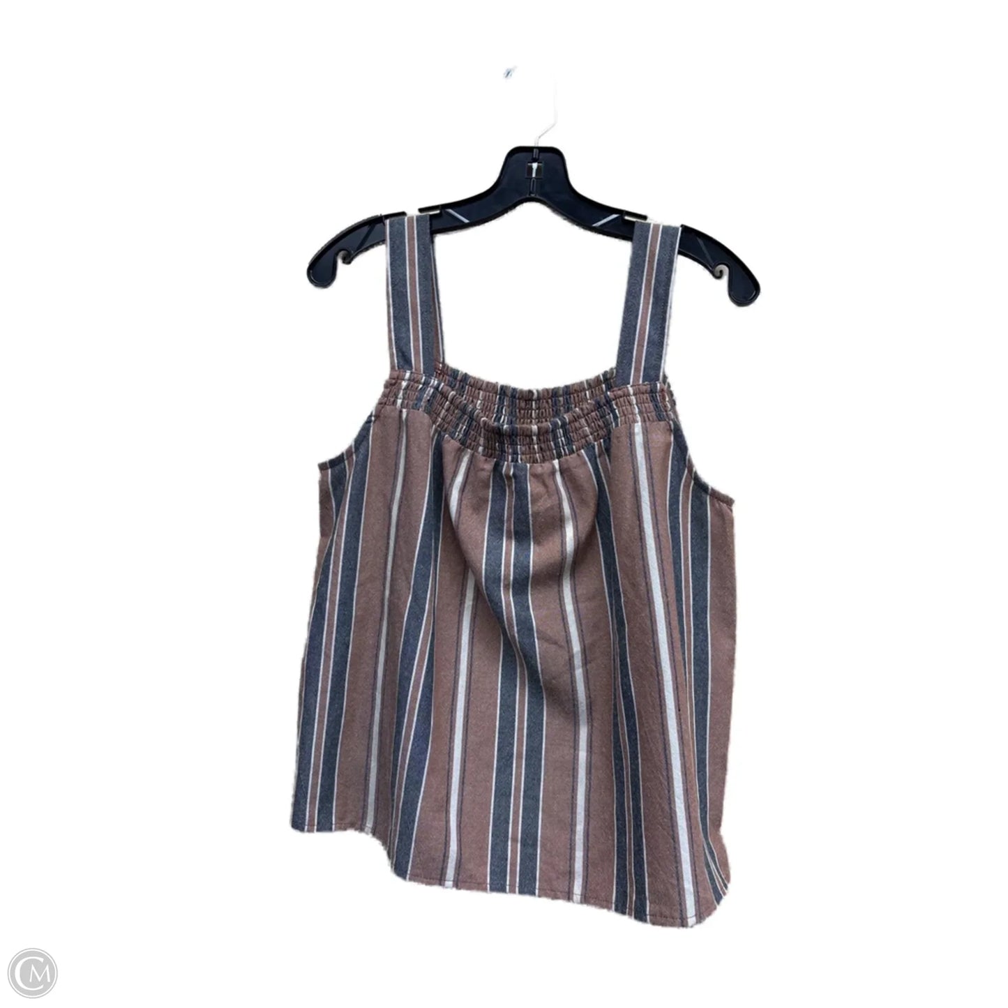 Top Sleeveless By Evereve In Striped Pattern, Size: M