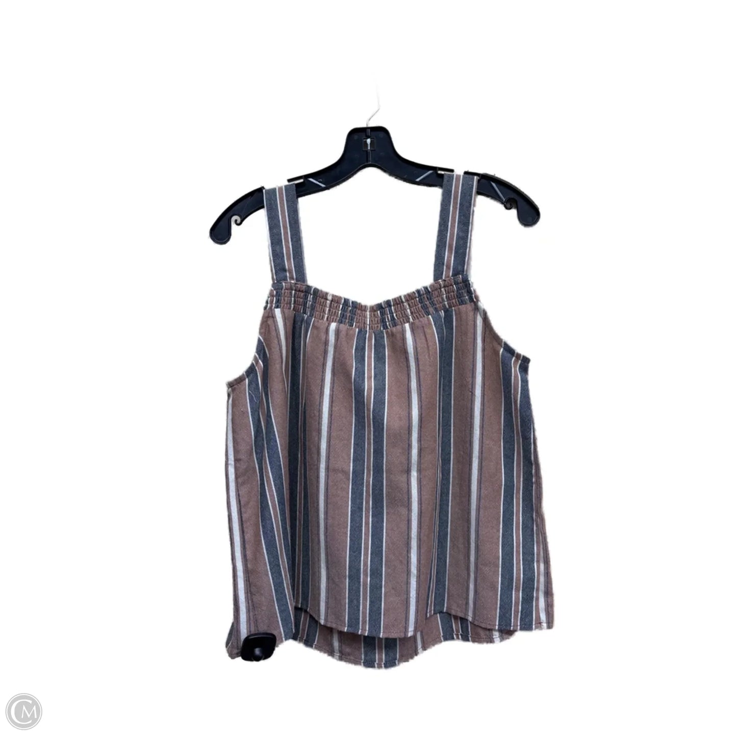 Top Sleeveless By Evereve In Striped Pattern, Size: M