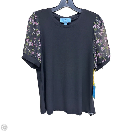 Top Short Sleeve By Cece In Black, Size: S