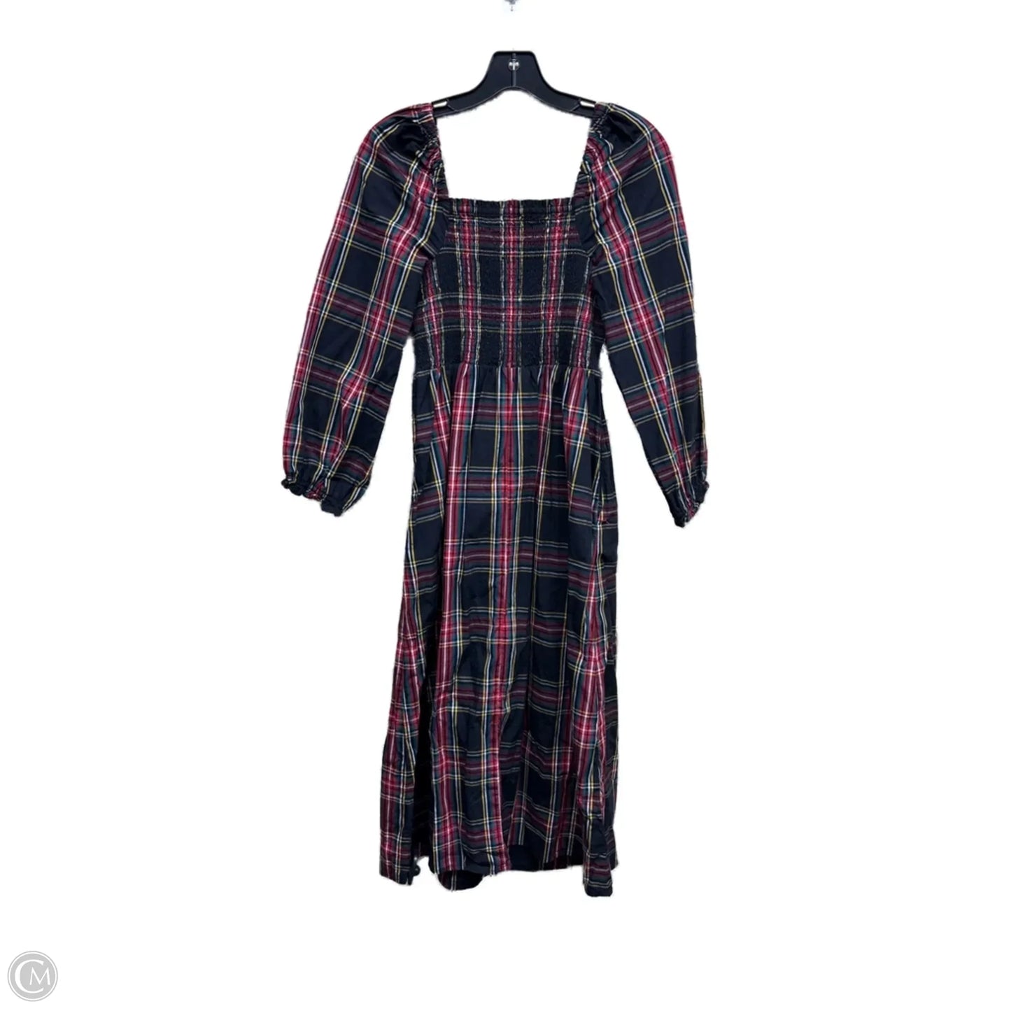Dress Casual Midi By J. Crew In Plaid Pattern, Size: Xs